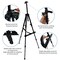 Artist Easel Stand, Adjustable Easel for Painting Canvases Height from 17 to 66 Inch,Carry Bag for Table-Top/Floor Drawing and Didplaying